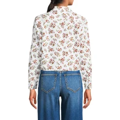 Kurze, bügelfreie Hemdbluse für Damen
