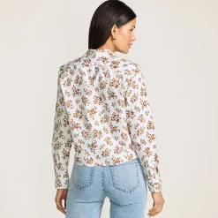 Kurze, bügelfreie Hemdbluse für Damen