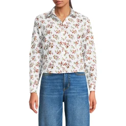 Kurze, bügelfreie Hemdbluse für Damen