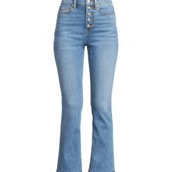 Kurze Denim-Schlagjeans für Damen