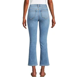 Kurze Denim-Schlagjeans für Damen