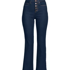 Kurze Denim-Schlagjeans für Damen