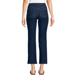Kurze Denim-Schlagjeans für Damen