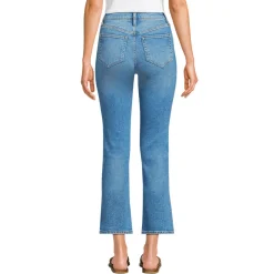 Kurze Denim-Schlagjeans für Damen