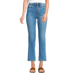 Kurze Denim-Schlagjeans für Damen