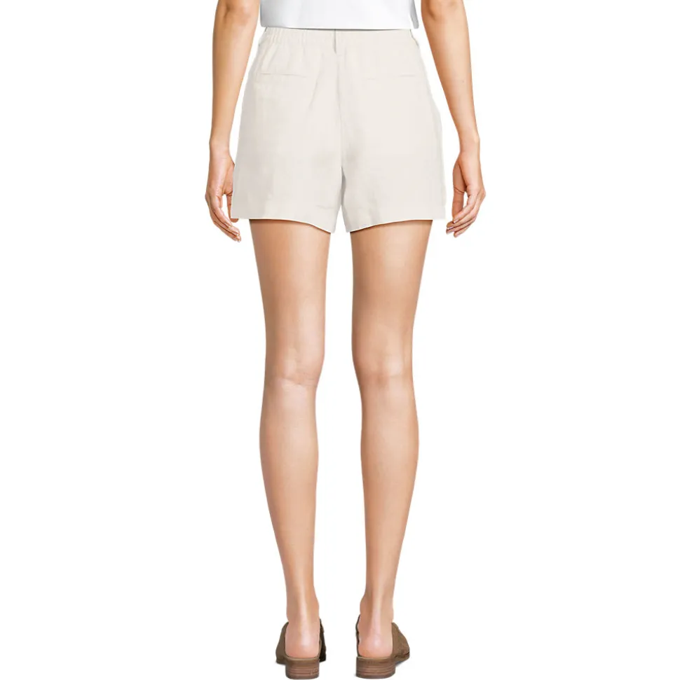 Kurze Leinenshorts für Damen