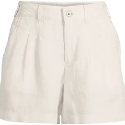 Kurze Leinenshorts für Damen