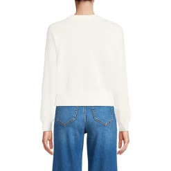Kurzer Feinstrick-Cardigan aus Baumwolle für Damen