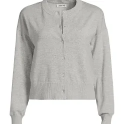 Kurzer Feinstrick-Cardigan aus Baumwolle für Damen