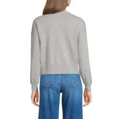 Kurzer Feinstrick-Cardigan aus Baumwolle für Damen