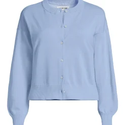 Kurzer Feinstrick-Cardigan aus Baumwolle für Damen