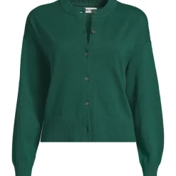 Kurzer Feinstrick-Cardigan aus Baumwolle für Damen
