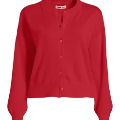 Kurzer Feinstrick-Cardigan aus Baumwolle für Damen