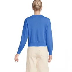 Kurzer Feinstrick-Cardigan aus Baumwolle für Damen