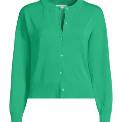 Kurzer Feinstrick-Cardigan aus Baumwolle für Damen