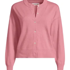 Kurzer Feinstrick-Cardigan aus Baumwolle für Damen