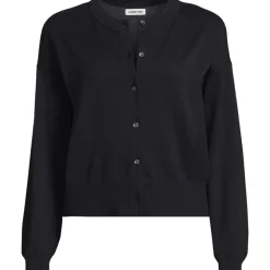Kurzer Feinstrick-Cardigan aus Baumwolle für Damen