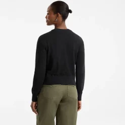 Kurzer Feinstrick-Cardigan aus Baumwolle für Damen