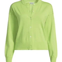 Kurzer Feinstrick-Cardigan aus Baumwolle für Damen