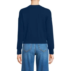 Kurzer Feinstrick-Cardigan aus Baumwolle für Damen
