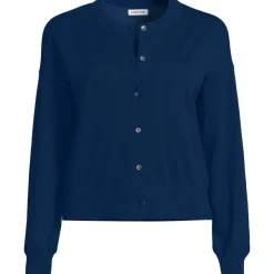 Kurzer Feinstrick-Cardigan aus Baumwolle für Damen