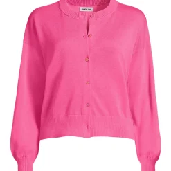 Kurzer Feinstrick-Cardigan aus Baumwolle für Damen