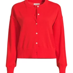 Kurzer Feinstrick-Cardigan aus Baumwolle für Damen