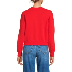 Kurzer Feinstrick-Cardigan aus Baumwolle für Damen