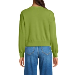Kurzer Feinstrick-Cardigan aus Baumwolle für Damen