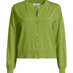 Kurzer Feinstrick-Cardigan aus Baumwolle für Damen