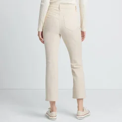 Kurze Schlagjeans Natur für Damen