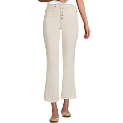 Kurze Schlagjeans Natur für Damen