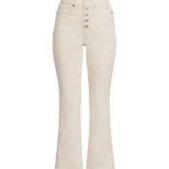 Kurze Schlagjeans Natur für Damen