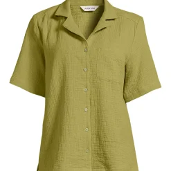 Kurzärmelige Musselin-Bluse