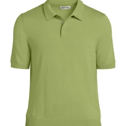 Kurzärmeliger Merino-Polopullover für Herren