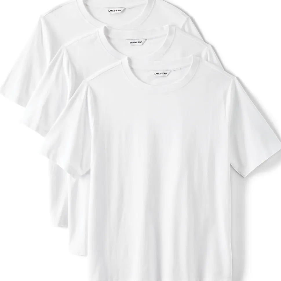 Kurzärmelige Rundhalsshirts im 3er-Set für Damen