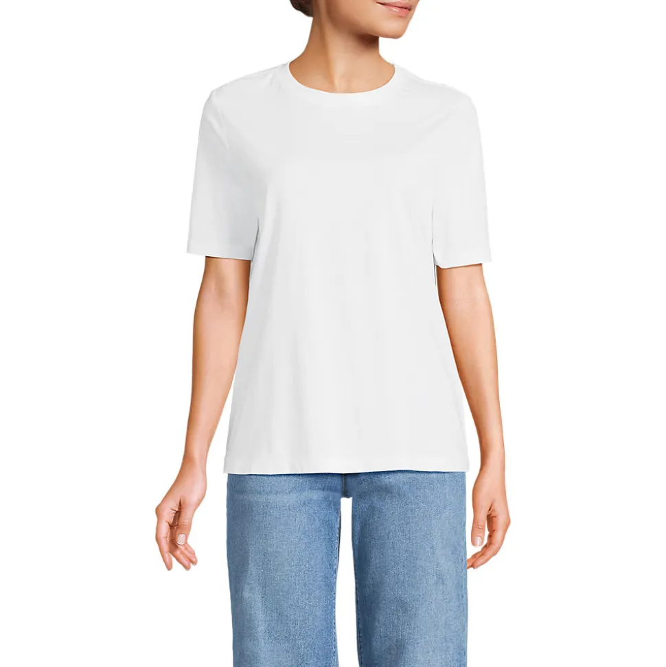 Kurzärmelige Rundhalsshirts im 3er-Set für Damen