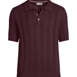 Kurzärmeliges Poloshirt aus Baumwolle/Seidenmix für Herren