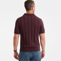 Kurzärmeliges Poloshirt aus Baumwolle/Seidenmix für Herren
