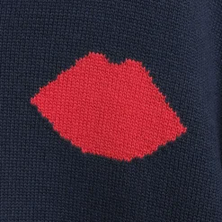 Lands' End x Lulu Guinness Drifter Feinstrick-Polopullover für Damen
