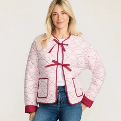 Lands' End x Lulu Guinness Lips Steppjacke für Damen