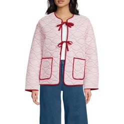 Lands' End x Lulu Guinness Lips Steppjacke für Damen