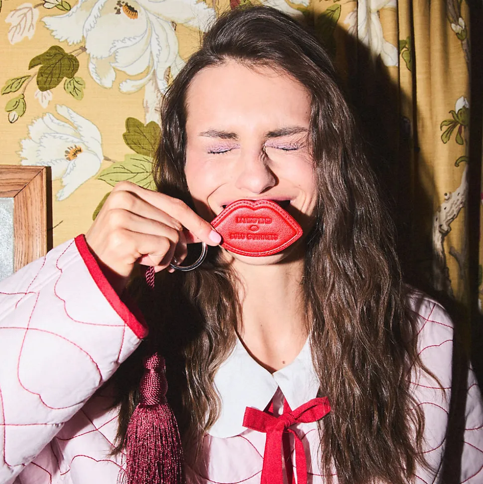 Lands' End x Lulu Guinness Lips Taschenanhänger