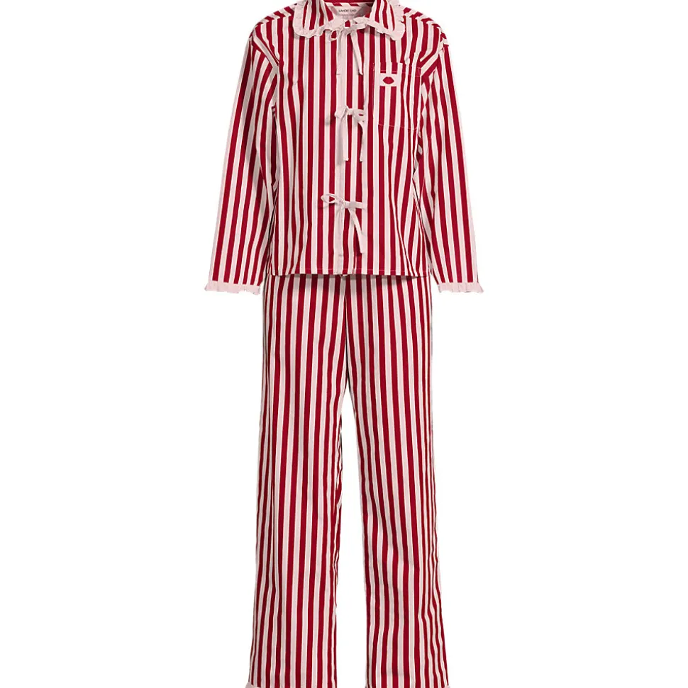 Lands' End x Lulu Guinness Popeline-Pyjamaset