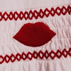 Lands' End x Lulu Guinness Pyjama-Set mit Smok-Details