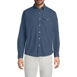 Langarm-Hemd aus Popeline, Classic Fit für Herren