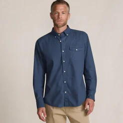 Langarm-Hemd aus Popeline, Classic Fit für Herren