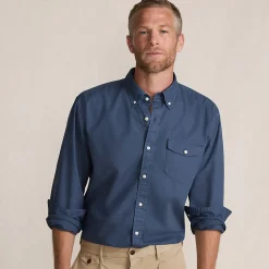 Langarm-Hemd aus Popeline, Classic Fit für Herren