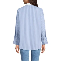 Langarm-Hemdbluse für Damen