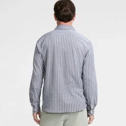 Langarm-Oxfordhemd aus Piqué, Classic Fit